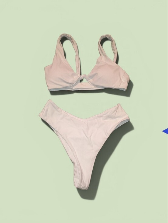 Other - Women’s White Knot-Front Bikini Set